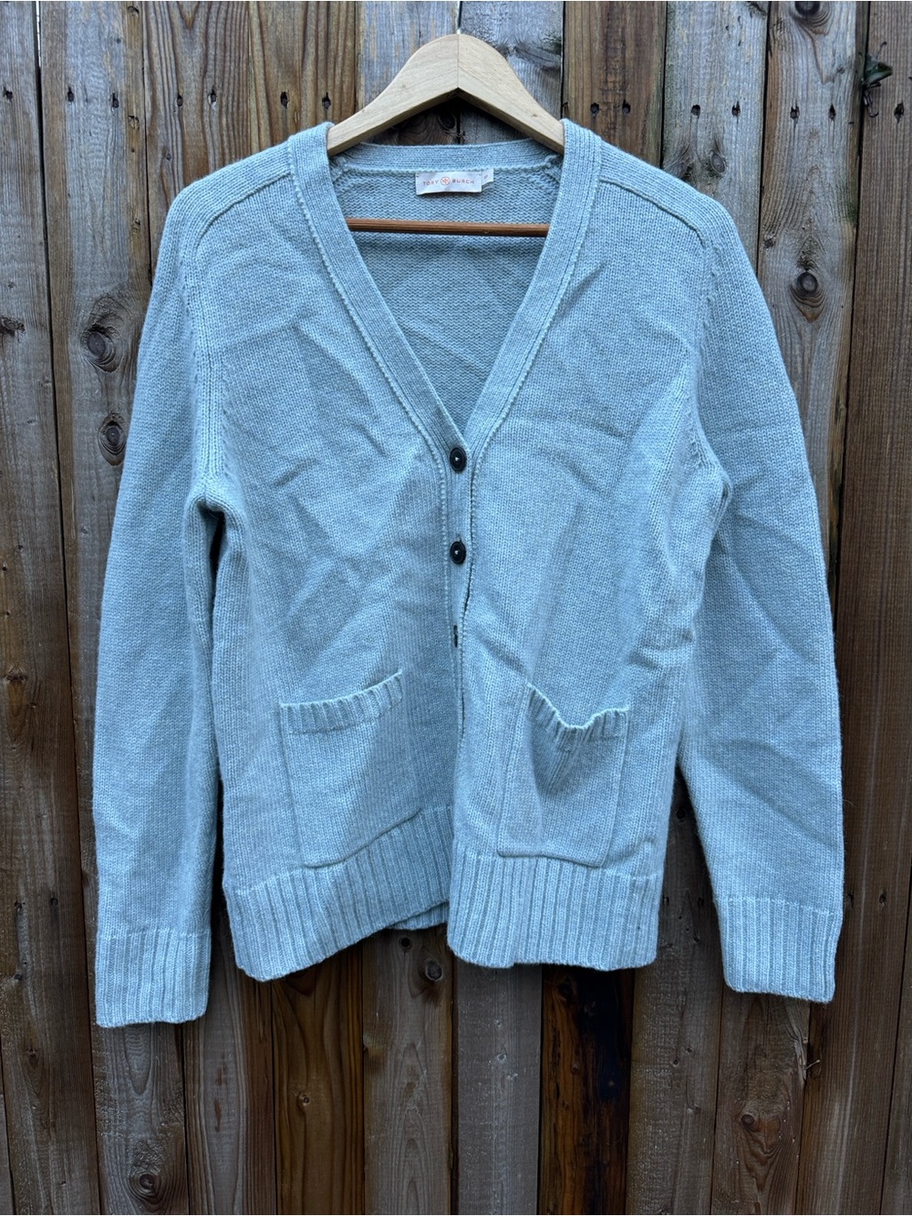 Tory Burch wool V-Neck Button Pocket Cardigan